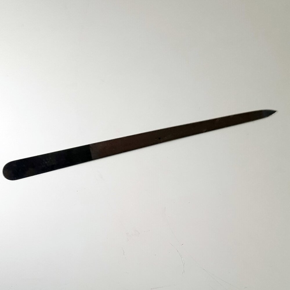 Vintage Henkel Triple Cut Nail File 7" Stainless Steel USA Manicure Tool